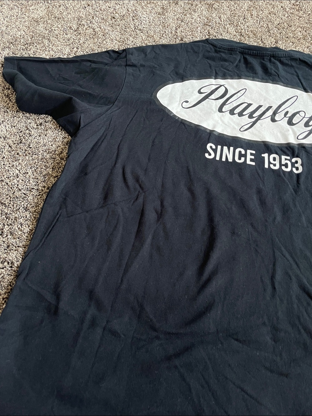PLAYBOY Black Tee with White Logo. Men. Large. PAC SUN - Picture 6 of 9